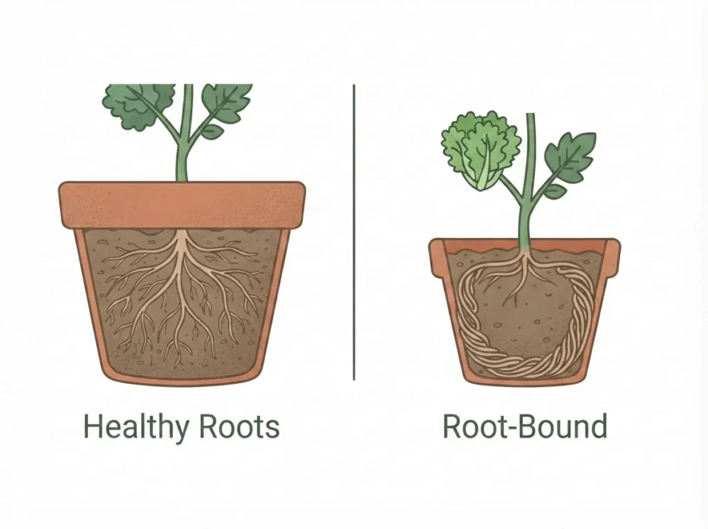 Root-bound roots diagram