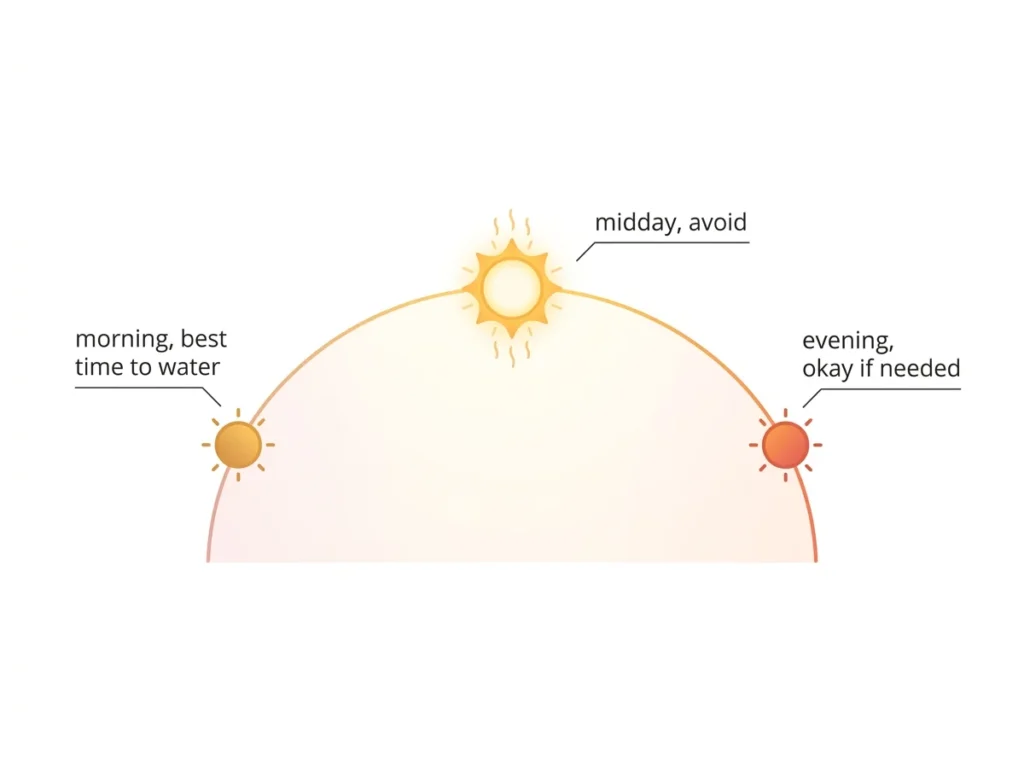 Sun position / best time of day graphic