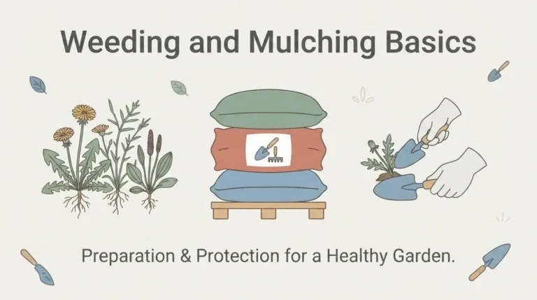 Weeding and mulch
